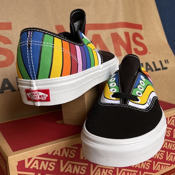 Vans Authentic Fefract Black/True White/Multi Men’s - Picture 10 of 16